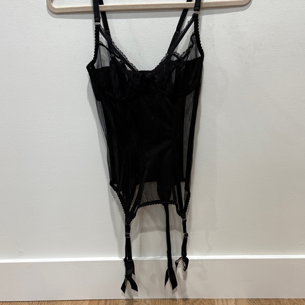 Black Sheer Lingerie Bodysuit